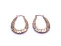 9ct Yellow Gold Creole Hoop Earrings