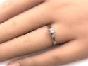 9ct White Gold Diamond Solitaire Ring