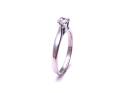 9ct White Gold Diamond Solitaire Ring