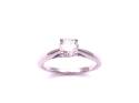 9ct White Gold Diamond Solitaire Ring