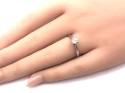 9ct White Gold Diamond Solitaire Ring