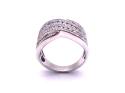 18ct White Gold Diamond Pave Ring