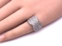 18ct White Gold Diamond Pave Ring