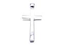 Silver Plain Large Cross Pendant 80mmx36mm