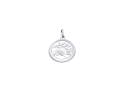 Silver Double Sided St Christopher Pendant