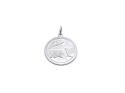 Silver Double Sided St Christopher Pendant