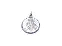 Silver Double Sided St Christopher Pendant