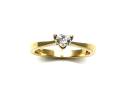 18ct Yellow Gold Heart Diamond Ring