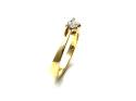 18ct Yellow Gold Heart Diamond Ring