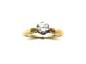 18ct Yellow Gold Diamond Solitaire Ring