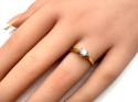 18ct Yellow Gold Diamond Solitaire Ring