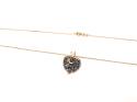 9ct Sapphire Heart Pendant & Chain