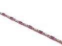 9ct Ruby & Diamond Bracelet 8 inch