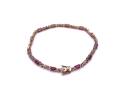 9ct Ruby & Diamond Bracelet 8 inch