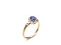 Secondhnad 9ct Sapphire & Diamond Cluster Ring