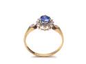 Secondhnad 9ct Sapphire & Diamond Cluster Ring