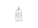 Silver Rectangular St Christopher Pendant