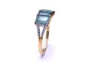 18ct Grandidierite & Diamond Ring