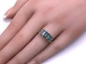 18ct Grandidierite & Diamond Ring