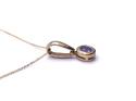 9ct Tanzanite Pendant & Chain