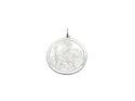 Silver Double Sided St Christopher Pendant 29mm