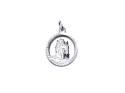 Silver Cut Out St Christopher Pendant 19mm