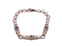 9ct Amethyst & Diamond Bracelet