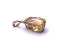 9ct Citrine & Diamond Pendant