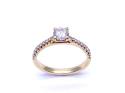 18ct Yellow Gold Diamond Solitaire Ring