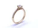 18ct Yellow Gold Diamond Solitaire Ring