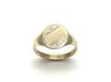 9ct Yellow Gold Oval Signet Ring