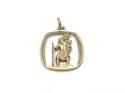 9ct Yellow Gold St Christopher Pendant