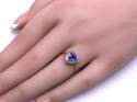 9ct Tanzanite & Diamond Ring