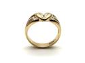 9ct Yellow Gold Heart Knot Ring