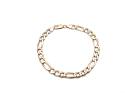 9ct Yellow Gold Figaro Bracelet 8 1/2