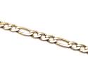 9ct Yellow Gold Figaro Bracelet 8 1/2