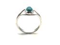 Silver Reconstituted Turquoise Ring