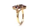 9ct Yellow Gold Garnet Cluster Ring