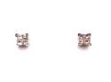 9ct White Gold Diamond Stud Earrings