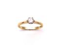 18ct Yellow Gold Diamond Solitaire Ring