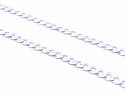 Silver Flat Curb Chain Necklet 20 Inch