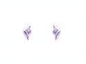 9ct White Gold Diamond Earrings