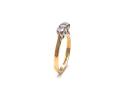 18ct Yellow Gold Diamond 3 Stone Ring