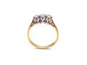 18ct Yellow Gold Diamond 3 Stone Ring