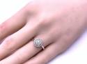 18ct White Gold Diamond Cluster Ring 0.44ct