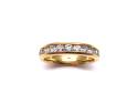 18ct Yellow Gold Diamond 1/2 Eternity Ring 0.75ct