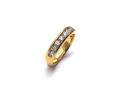 18ct Yellow Gold Diamond 1/2 Eternity Ring 0.75ct