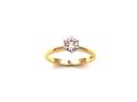 18ct Yellow Gold  Diamond Solitaire Ring 0.50ct