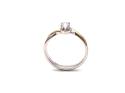 18ct 2 Colour Diamond Solitaire Ring 0.25ct