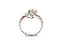 9ct White Gold Diamond Double Cluster Ring 1.24ct